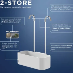 Tiger Ophangbaar Douchemandje 2-Store (34,3X24,9X12,2 Cm) Outlet