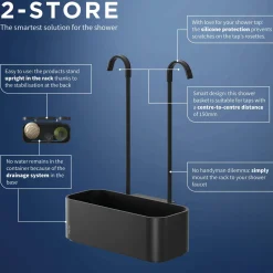 Tiger Ophangbaar Douchemandje 2-Store (34,3X24,9X12,2 Cm) Hot