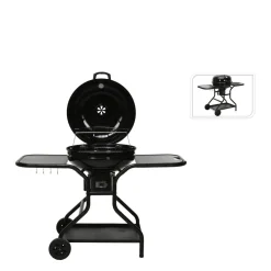 Vaggan Verrijdbare Houtskoolbarbecue Met Zijtafels^ Houtskoolbarbecues