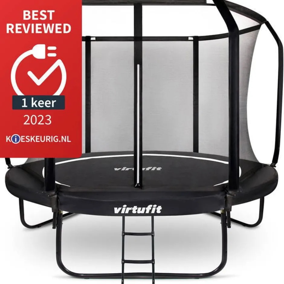 Virtufit Premium Trampoline Met Veiligheidsnet 305 X 305 X 65 Cm^ Trampolines