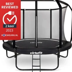 Virtufit Premium Trampoline Met Veiligheidsnet 366 X 366 X 85 Cm^ Trampolines