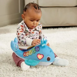 VTech Baby Play Green Knuffel & Leer Walvis^ Babyspeelgoed