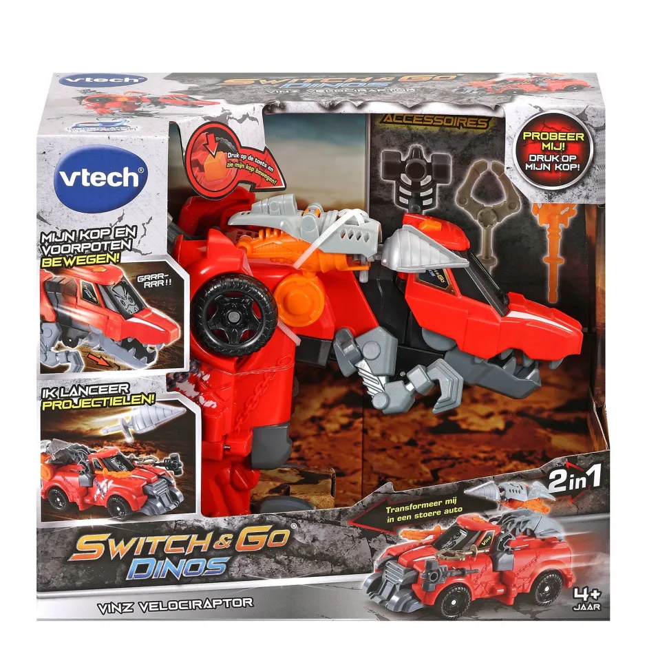 VTech Switch & Go Dinos Vinz De Velociraptor^ Elektronisch Speelgoed
