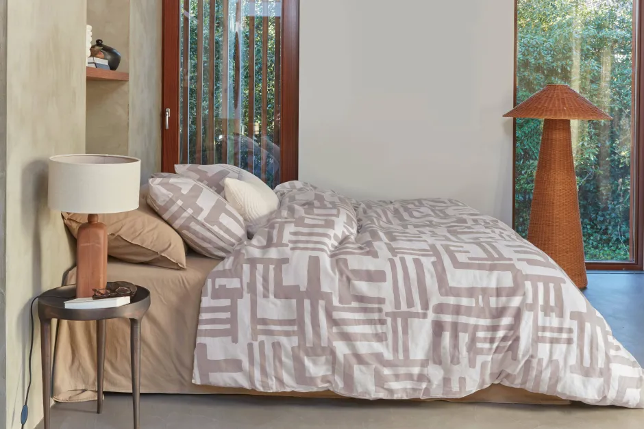 vtwonen Flanellen Dekbedovertrek 2 Persoons Mixed Stripes (200X220 Cm) Outlet