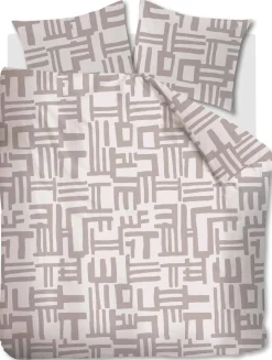 vtwonen Flanellen Dekbedovertrek 2 Persoons Mixed Stripes (200X220 Cm) Outlet