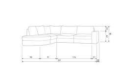 vtwonen Hoekbank Ronding Links Family Clearance