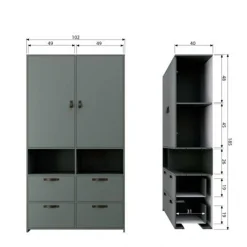 vtwonen Opbergkast Stage Hot