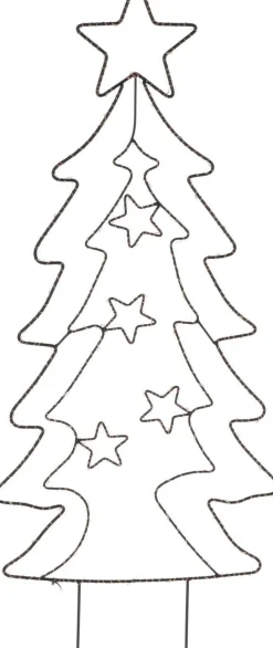 W Tuinsteker Kerstboom (90 Led) New