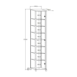 W Vitrinekast Lucero Online