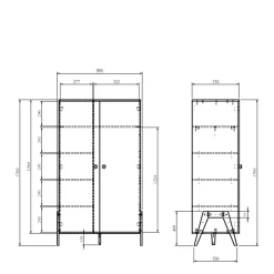 Wehkamp Home 2-Deurs Kledingkast Quinn Best
