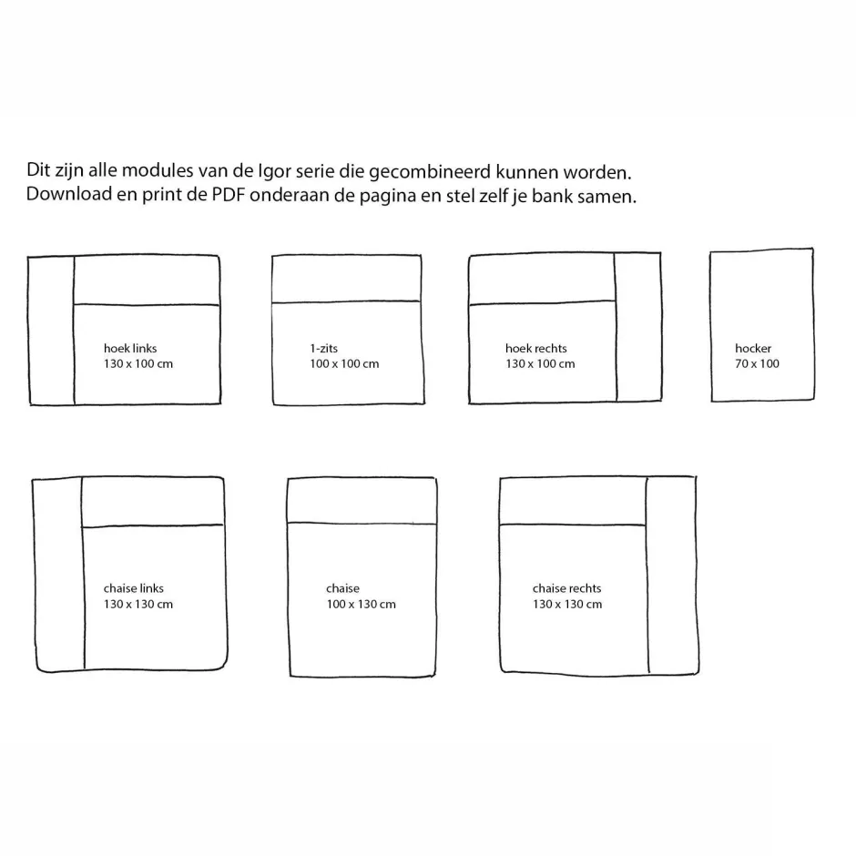 Wehkamp Home Igor Modulair Bankelement (Hoek Rechts) Online