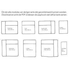 Wehkamp Home Igor Modulair Bankelement (Hoek Rechts) Outlet