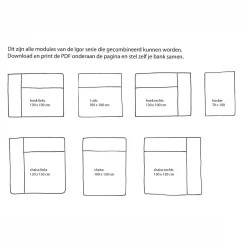 Wehkamp Home Igor Modulair Bankelement (Chaise Links) Sale