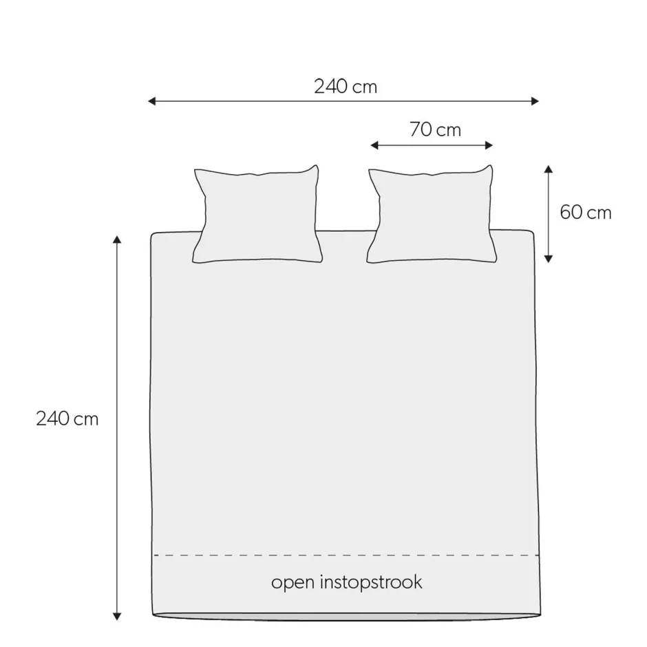Wehkamp Home Katoenen Dekbedovertrek Lits-Jumeaux (240X220 Cm) Outlet