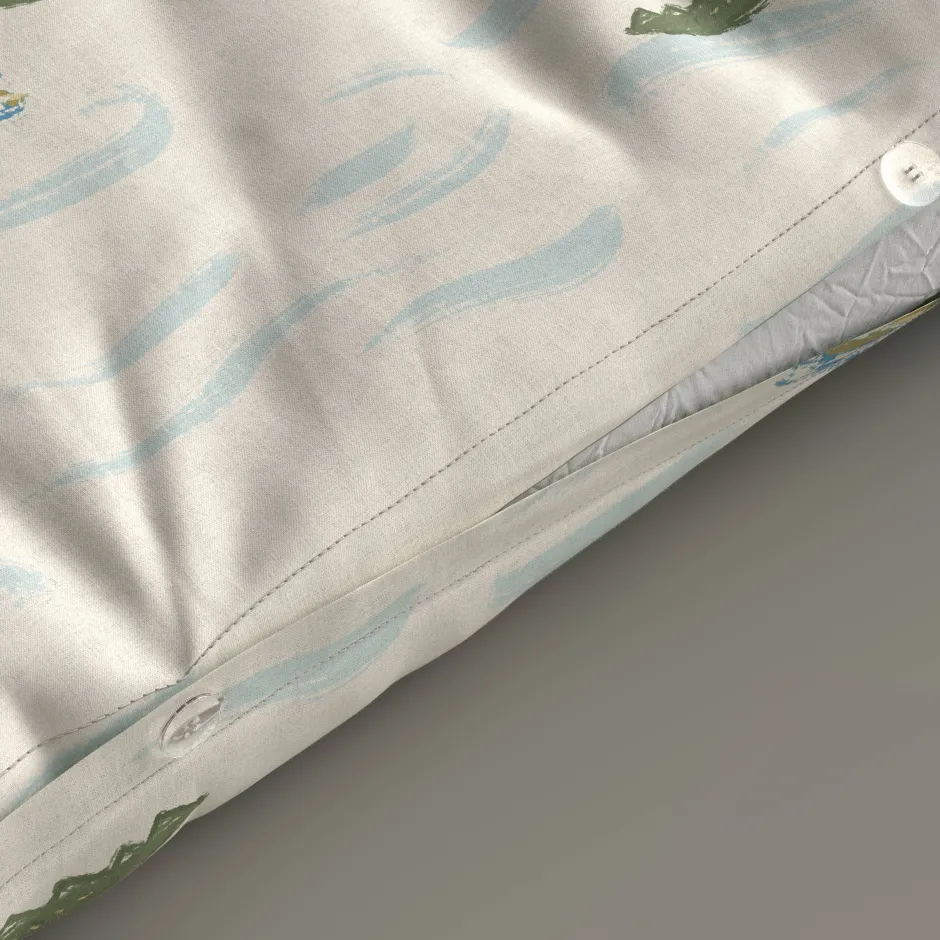 Wehkamp Home Katoenen Dekbedovertrek 1 Persoons Surfin Croco (140X200 Cm) Discount