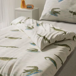 Wehkamp Home Katoenen Dekbedovertrek 1 Persoons Surfin Croco (140X200 Cm) Discount
