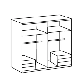 Wimex 4 Deurs Kledingkast James Clearance
