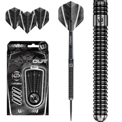 Winmau Blackout Steeltip Dartpijlen 22Gr^ Darten