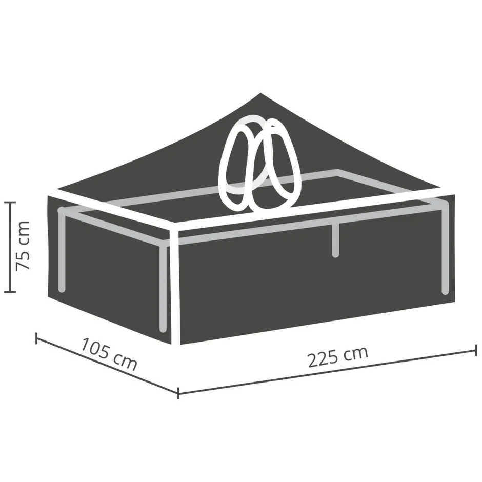 Winza Outdoor Covers Tuinmeubelhoes Tafel Tot 220 Cm + Bobbin^ Tuinmeubelhoezen