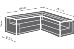 Winza Outdoor Covers Tuinmeubelhoes L-Vorm 250^ Tuinmeubelhoezen