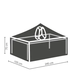 Winza Outdoor Covers Tuinmeubelhoes Tafel Tot 240 Cm + Bobbin^ Tuinmeubelhoezen