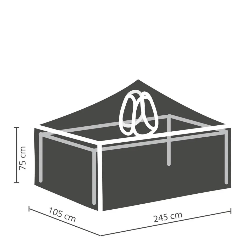 Winza Outdoor Covers Tuinmeubelhoes Tafel Tot 240 Cm + Bobbin^ Tuinmeubelhoezen