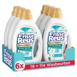 Witte Reus Gel Lotus - Vloeibaar Wasmiddel - Witte Was - Voordeelverpakking - 6 X 19 Wasbeurten - 114 Wasbeurten Clearance