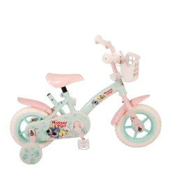 Woezel & Pip Kinderfiets 10 Inch Mintgroen/ Roze^ Kinderfietsen