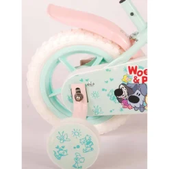 Woezel & Pip Kinderfiets 10 Inch Mintgroen/ Roze^ Kinderfietsen
