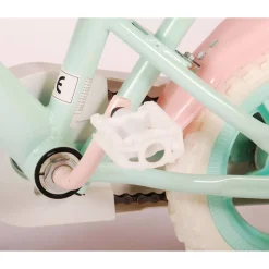 Woezel & Pip Kinderfiets 10 Inch Mintgroen/ Roze^ Kinderfietsen