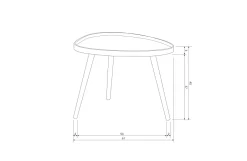 Woood Bijzettafel Mae Clearance