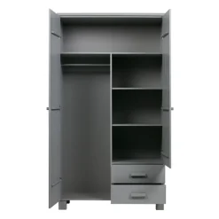 Woood 2-Deurs Kledingkast Dennis Met Laden Best