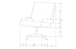 WOOOD Exclusive Draaifauteuil William