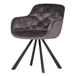 WOOOD Exclusive Eetkamerstoel Elaine Velours Best