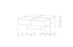 WOOOD Exclusive Salontafel Lyra