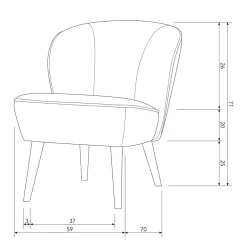 Woood Fauteuil Sara Sale