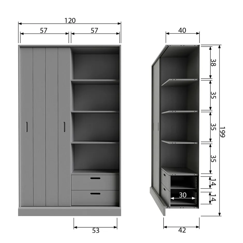 Woood Schuifdeurkast Move Best