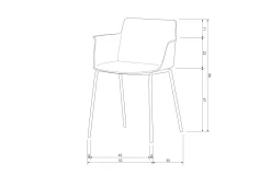Woood Tuinstoel Foppe (Set Van 4)^ Tuinstoelen