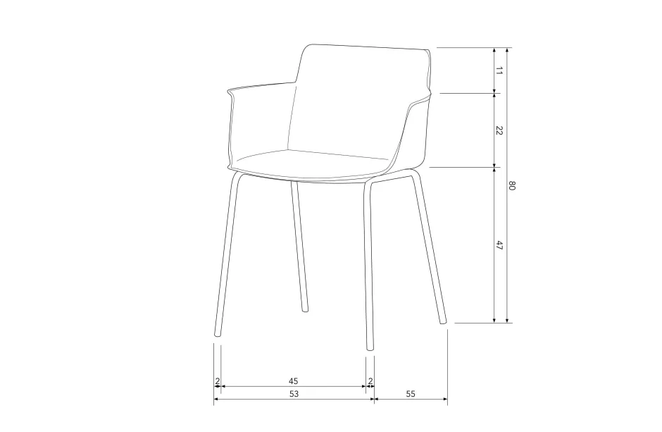 Woood Tuinstoel Foppe (Set Van 4)^ Tuinstoelen