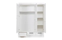 Woood Connect Kast 3-Deurs Met Lade - Grenen - Wit - 195X140X53 Best