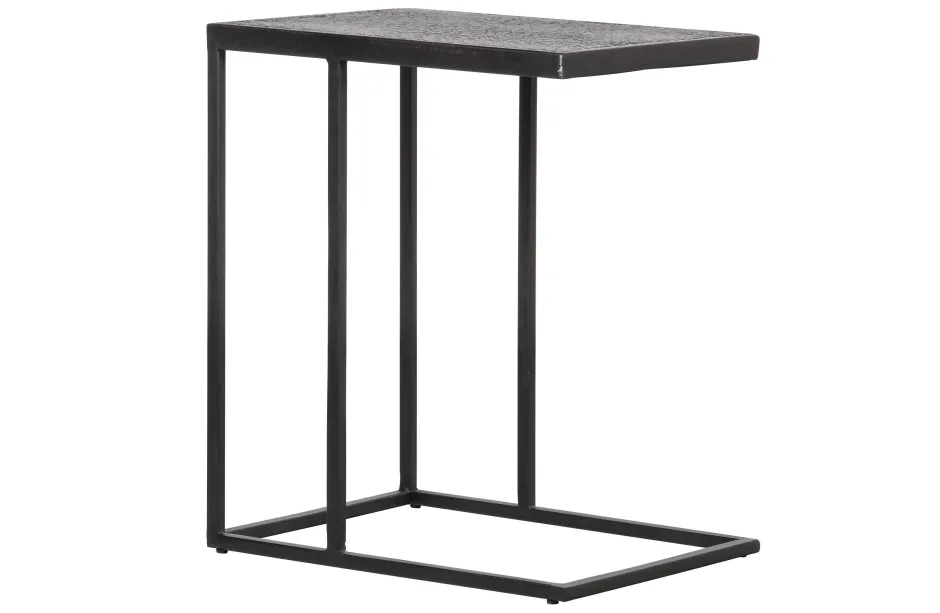 Woood Febe Bijzettafel U Vorm - Metaal - Zwart - 55X45X35^ Tuintafels