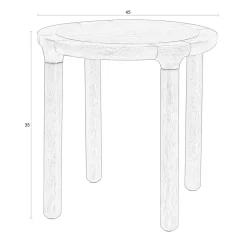 Zuiver Bijzettafel Storm Outlet