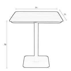 Zuiver Bistro Tuintafel Vondel (71X71 Cm)^ Tuintafels