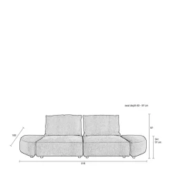 Zuiver Hunter 3-Zitsbank Sale