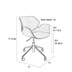 Zuiver Nikki Bureaustoel Outlet