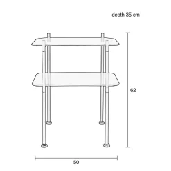 Zuiver Opbergkast River M Hot